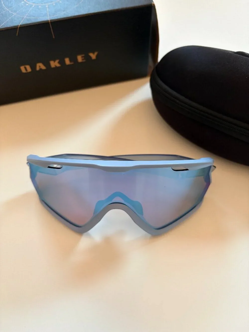 Oakley Wind Jacket 2.0 Sunglasses Matte Transparent Stonewash Prizm Snow